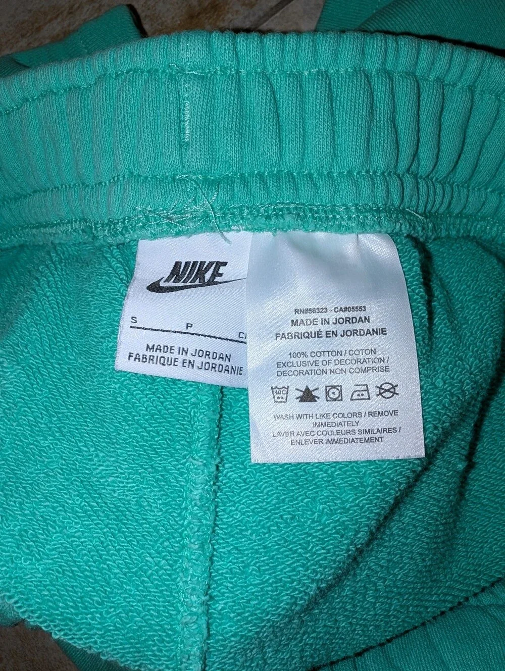 Nike Women's Sportswear Club Fleece Shorts in Teal - Small